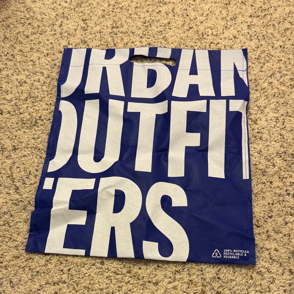 Urban Outfitters Royal Blue Reusable Tote with White Logo